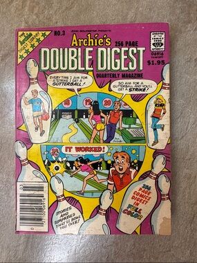 1982 Archie’s 256 page Double Digest Comic Book - Quarterly Digest!  No. 3!